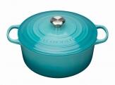 Le Creuset Bräter Signature rund in karibik