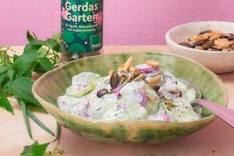 Gurkensalat mit Joghurt Gerdas Garten