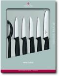 Victorinox Swiss Classic Gemüsemesser-Set, schwarz, 6-teilig