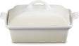 Le Creuset Auflaufform Tradition mit Deckel, quadratisch in meringue