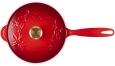 Le Creuset Stielkasserolle Holly Tradition in kirschrot