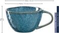 Leonardo Keramiktasse MATERA 290 ml blau, 4er-Set