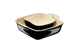 Le Creuset Auflaufform Tradition 2er-Set, quadratisch in schwarz