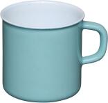 Riess Tasse aus Emaille in nature green - light