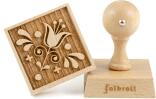 Folkroll Keks-Stempel Tulpe, quadratisch 55 x 55 mm