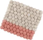 cilio Untersetzer LANA DUE quadratisch, beige-coral