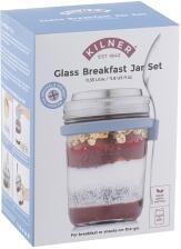 Kilner Frühstücksglas mit Löffel, 350 ml