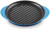 Le Creuset Grillplatte rund in azure