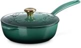 Le Creuset Stielkasserolle Holly Tradition in artichaut