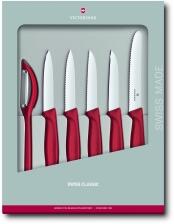 Victorinox Swiss Classic Gemüsemesser-Set, rot, 6-teilig