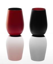 Stölzle Becher Elements Metallic im 6er-Set in schwarz-rot