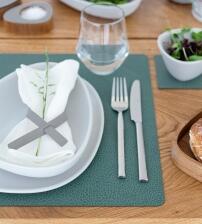 Lind DNA Tischset Square L Hippo, 4er-Set in Pastel Green