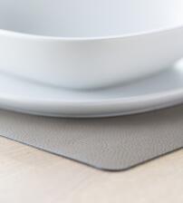 Lind DNA Tischset Square L Serene, 4er-Set in Mole Grey