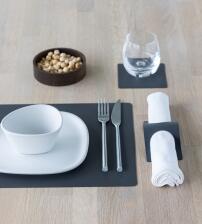 Lind DNA Tischset Rectangle M Serene, 4er-Set in Anthracite