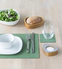 Lind DNA Tischset Rectangle M Hippo, 2er-Set in Forest Green