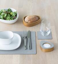 Lind DNA Tischset Rectangle M Nupo, 2er-Set in Light Grey