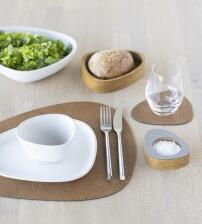 Lind DNA Tischset Curve M Hippo, 4er-Set in Nature