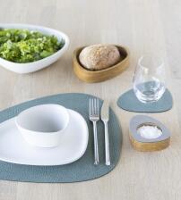 Lind DNA Tischset Curve M Hippo, 2er-Set in Pastel Green