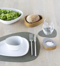 Lind DNA Tischset Curve M Nupo, 2er-Set in Army Green