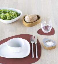 Lind DNA Tischset Curve M Nupo, 4er-Set in Sienna