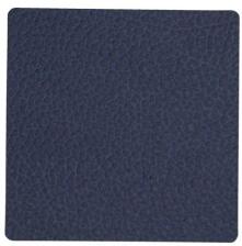 Lind DNA Glasuntersetzer Square Hippo, 4er-Set in Navy Blue