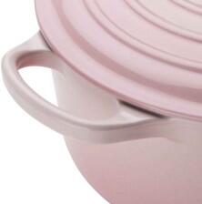 LeCreuset Bräter Signature rund in shell pink