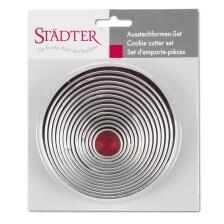 Städter Ausstechform Ringe / Kreise ø 2,5–11 cm glatt Set, 14-teilig