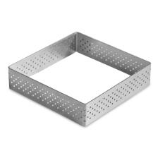 Städter Backrahmen Eckig 8 x 8 cm / H 2 cm perforiert