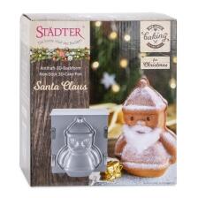 Städter Backform Santa Claus 19 x 21 x 12 cm Silber 3D-Backform 1.000 ml