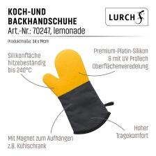 Lurch Backhandschuh Silikon/Textil lemonade