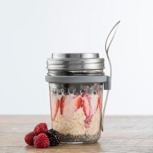 Kilner Frühstücksglas mit Löffel, 350 ml