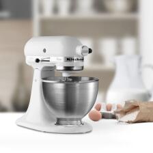 KitchenAid Küchenmaschine Classic in weiß, 4,3 Liter