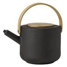 Stelton Teekanne Theo in schwarz, 1,25 Liter (B-Ware, guter Zustand)
