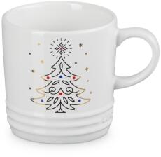 Le Creuset Becher No&eumll Weihnachtsbaum 0,35 Liter in white