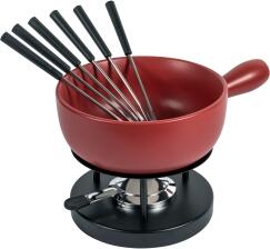 Kuhn Rikon Käsefondue Set classic rot 23 cm