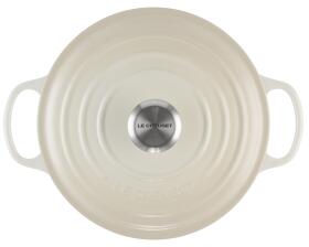 Le Creuset Bräter Signature rund in meringue