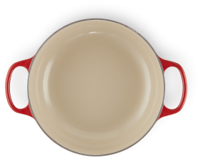 Le Creuset Sauteuse Signature aus Gusseisen in kirschrot