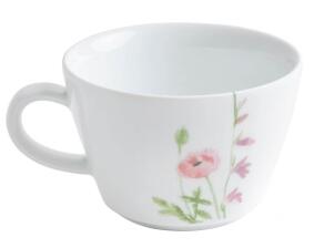 Kahla Cappuccino-Obertasse Wildblume 0,25 l, rot-gelb