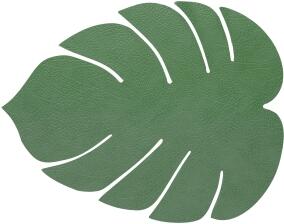 Lind DNA Tischset L Monstera Leaf Hippo, 2er-Set in Forest Green