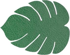 Lind DNA Glasuntersetzer Monstera Leaf Hippo, 4er-Set in Forest Green