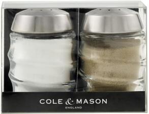 Cole & Mason Bray Salz- und Pfefferstreuer Geschenkset, 7 cm