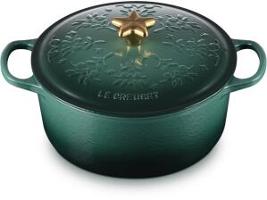 Le Creuset Weihnachtsbräter Signature rund in artichaut