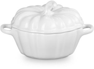 Le Creuset Kürbisförmchen mit Deckel, 350 ml in white