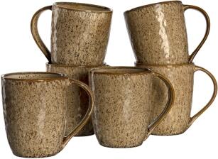 Leonardo Keramiktasse MATERA 430 ml beige, 6er-Set