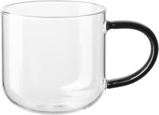 ASA Henkelbecher coppa glass black