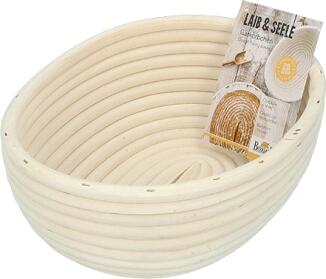 Birkmann ovales Gärkörbchen aus Peddigrohr für Brot-Teigführung