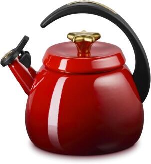 Le Creuset Wasserkessel Cloche LÉtoile in kirschrot