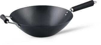 Ken Hom Wok aus Antihaft Karbonstahl mit Phenolharz-Griff, 31 cm