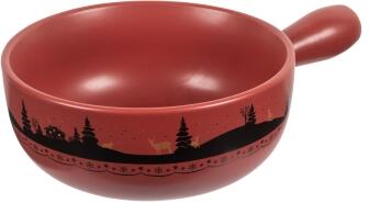 Kuhn Rikon Käsefondue Set Winterwonderland rot 23 cm