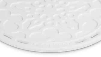 Le Creuset Silikonuntersetzer Tradition in white